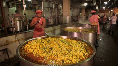 Now, get a peek inside India's mega kitchens .